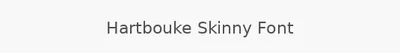 Hartbouke Skinny Font