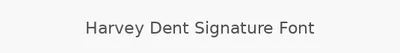 Harvey Dent Signature Font