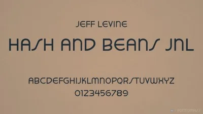 Hash And Beans JNL Font