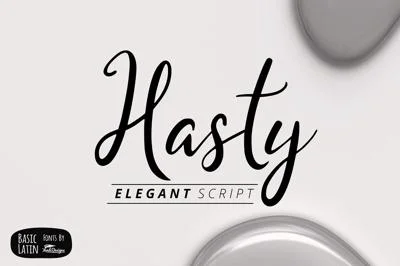 Hasty Elegant Font