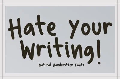 Hate Your Writing Fonts