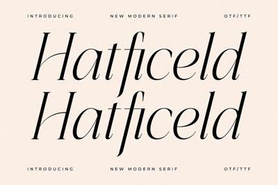 Hatficeld New Modern Serif Font Free Download