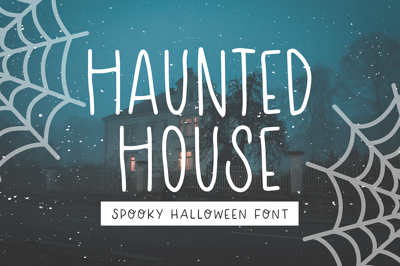 HAUNTED HOUSE Spooky Halloween Font Free Download