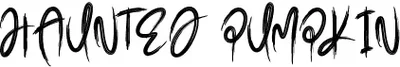 Haunted Pumpkin Font