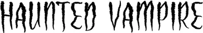 Haunted Vampire Font
