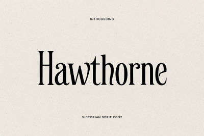 Hawthorne Victorian Serif Font