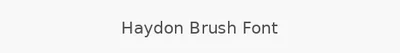 Haydon Brush Font