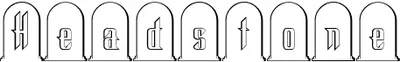 Headstone Font