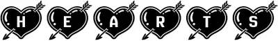 Hearts And Arrows Font