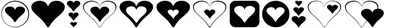 Hearts For 3d Fx Font