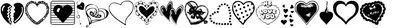 Hearts Galore Font