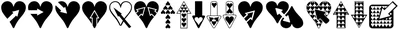 Hearts N Arrows Font