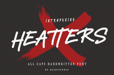 Heatters | All Caps Handwritten Font Free Download