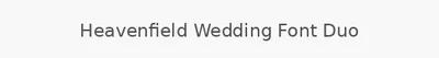 Heavenfield Wedding Font Duo