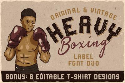 Heavy Boxing. Font Duo Free Download