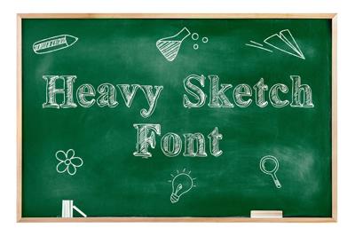 Heavy Sketch Font Free Download