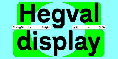 Hegval Display Font Family