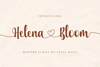 Helena Bloom - Wedding Font