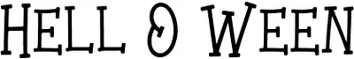 Hell O Ween Font