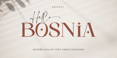 Hello Bosnia Serif Font