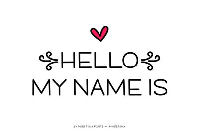 Hello My Name Is Font Free Download