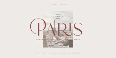 Hello Paris Sans Font