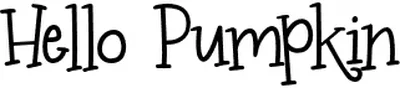 Hello Pumpkin Font