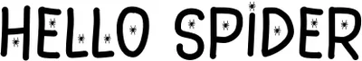 Hello Spider 2 Font