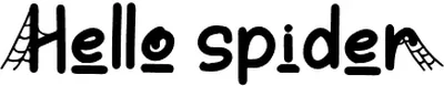 Hello Spider Font