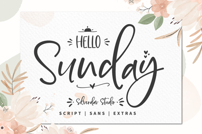 Hello Sunday - Font Trio *Update* Free Download