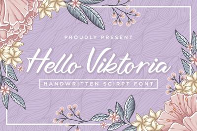 Hello Viktoria - Handwritten Script Free Download