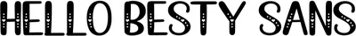 Hellobesty Sans Font