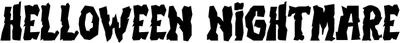 Helloween Nightmare Font
