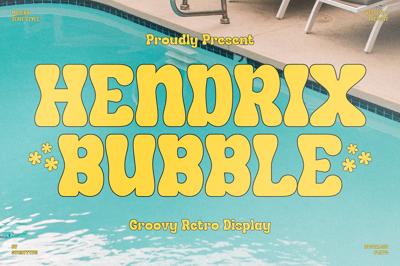 Hendrix Bubble Groovy Retro Display Free Download