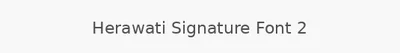 Herawati Signature Font 2