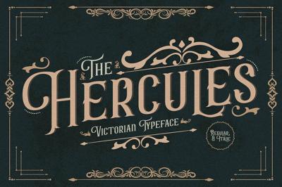 Hercules Victorian Typeface Font Free Download