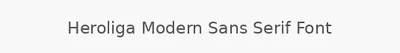Heroliga Modern Sans Serif Font