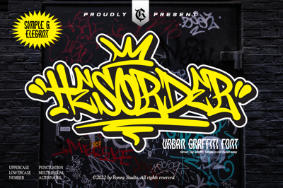 Hesorder Urban Graffiti Font Free Download