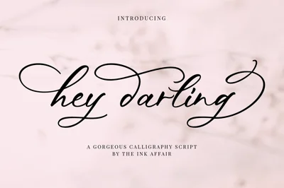 Hey Darling Calligraphy Script Font
