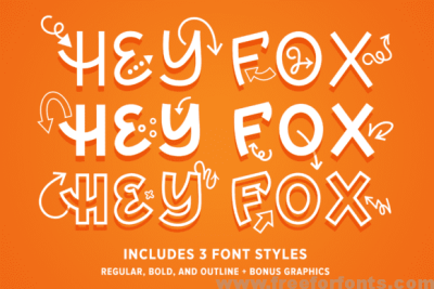 Hey Fox Font Trio