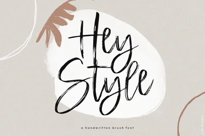 Hey Style - Handwritten Brush Font