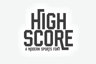 High Score | Sports Font Free Download