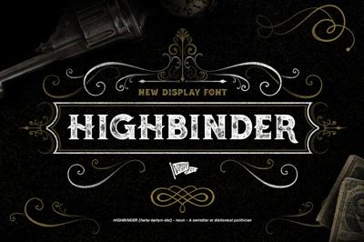 Highbinder Display Font Free Download