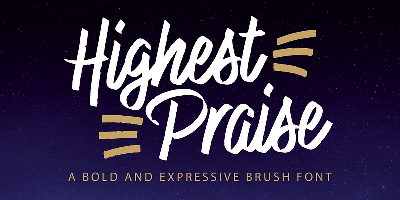 Highest Praise Font Free Download