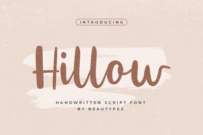 Hillow Script | A Handwritten Font Free Download