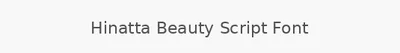 Hinatta Beauty Script Font
