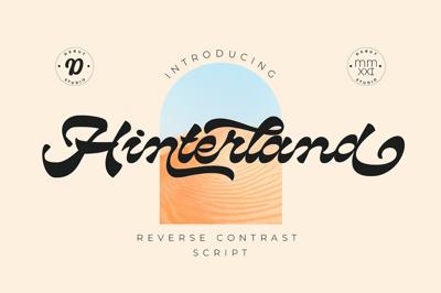 Hinterland | Reverse Contrast Script Free Download