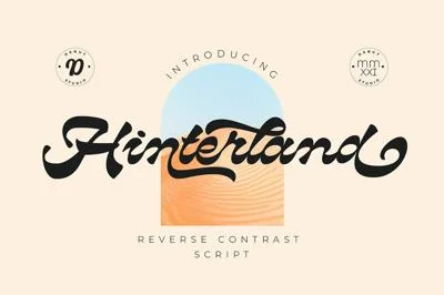 Hinterland | Reverse Contrast Script