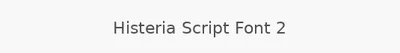 Histeria Script Font 2