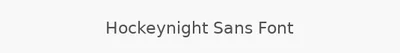 Hockeynight Sans Font